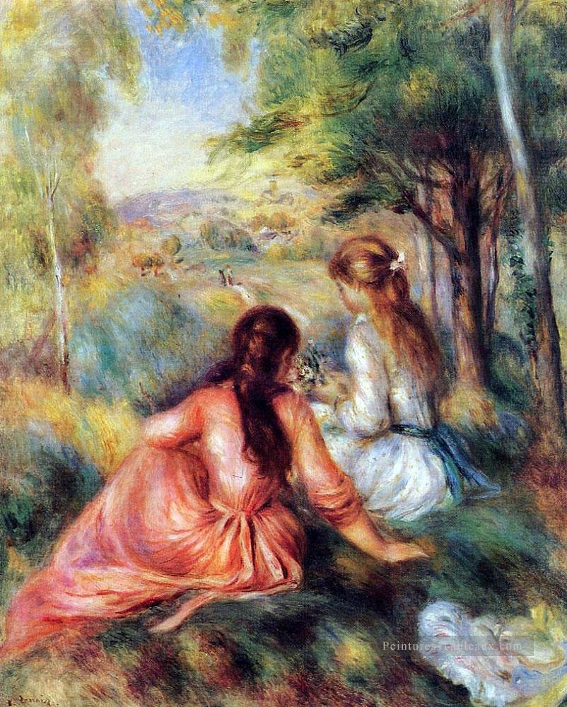 dans la prairie Pierre Auguste Renoir Peintures à l'huile